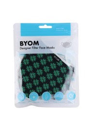 4-Leaf Clover Print Filter Mask in Mask Bag