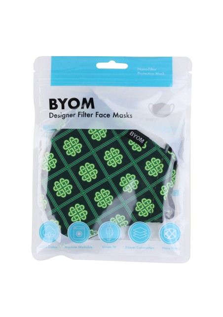 Celtic Knot Filter Mask in Mask Bag