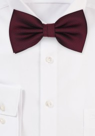 Matte Textured Bow Tie in Maroon