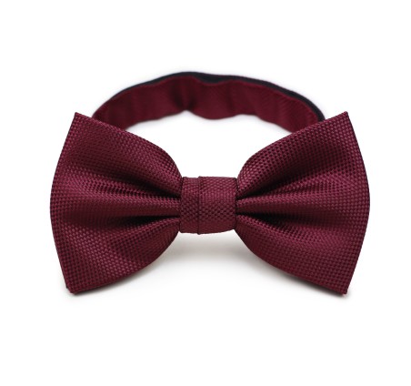 Matte Textured Bow Tie in Maroon