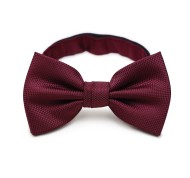 Matte Textured Bow Tie in Maroon