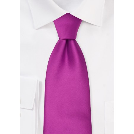 Solid Dark Magenta Kids Tie