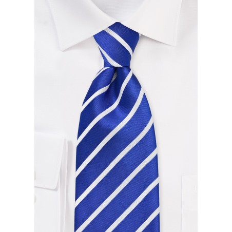 Marine Blue and White Tie for Kids