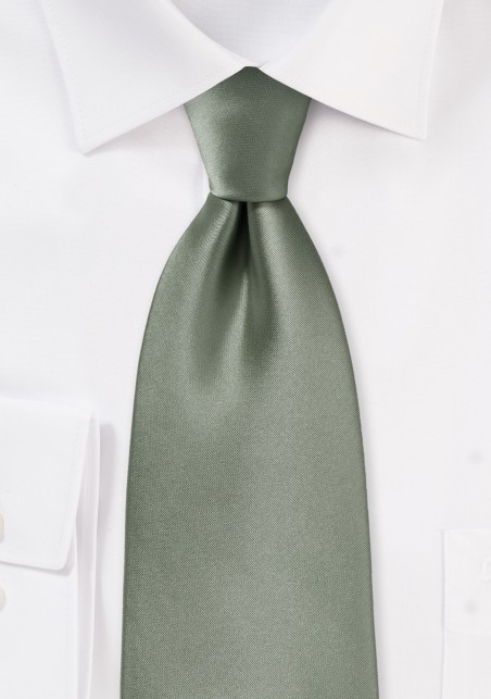 Kids Tie in Olive Green