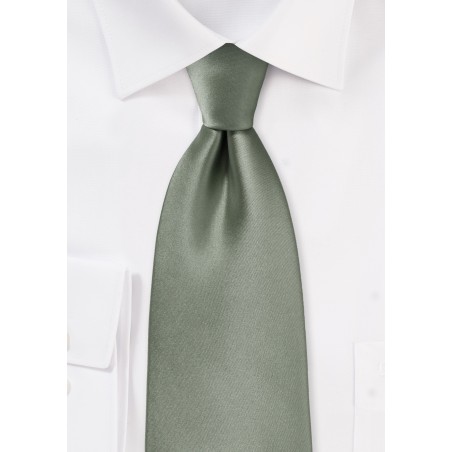 Kids Tie in Olive Green