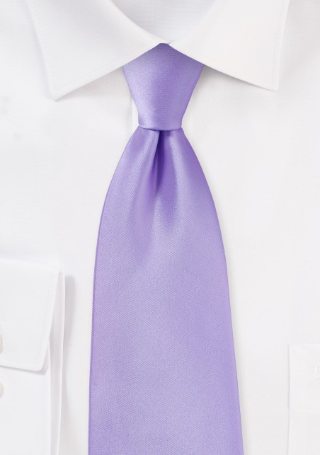 XL Length Lavender Hued Tie for Boys