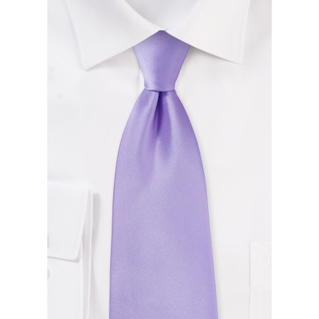 XL Length Lavender Hued Tie for Boys