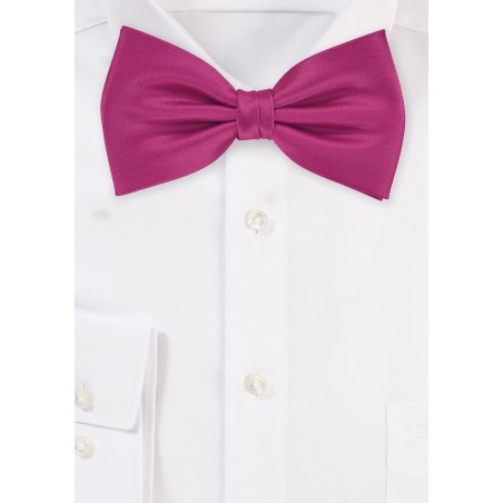 Bow ties  - Solid color bow tie in dark pink