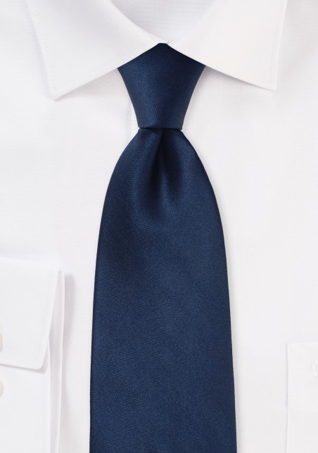 Mens Silk Tie in Dark Navy Blue
