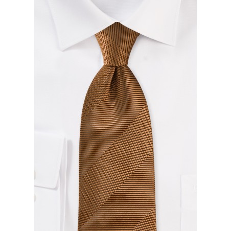 Textured Tie in Bronze