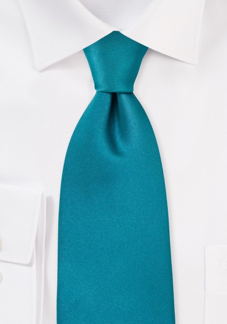 Solid XL Tie in Jade Green