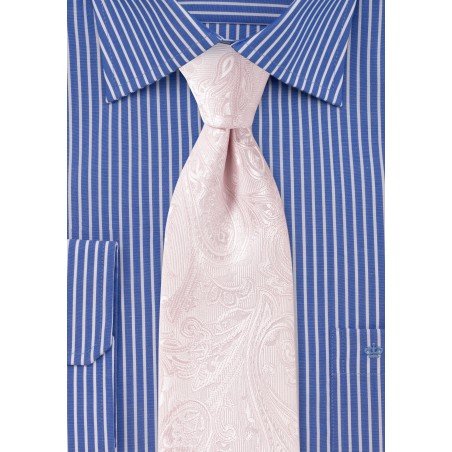 Paisley Tie in Bridal Pink