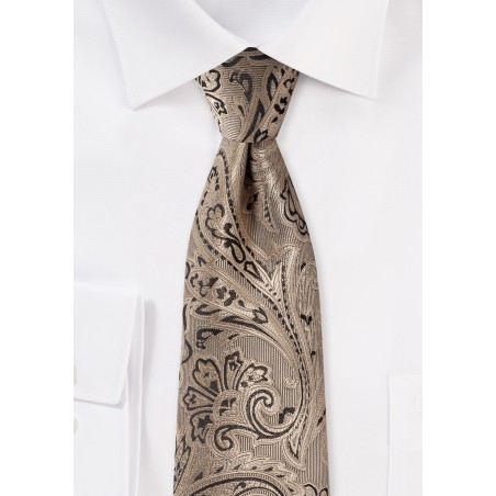 Bronze Gold Kids Tie