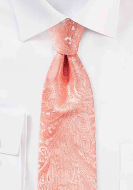 Bellini Color Paisley Tie in XL