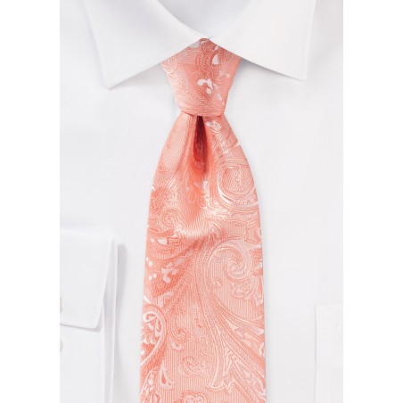 Bellini Color Paisley Tie in XL