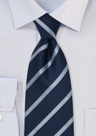 Navy & Light Blue Tie in Extra Long