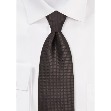 Mocha Brown Silk Tie