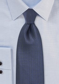 Patterned Tie in Sapphire Blue