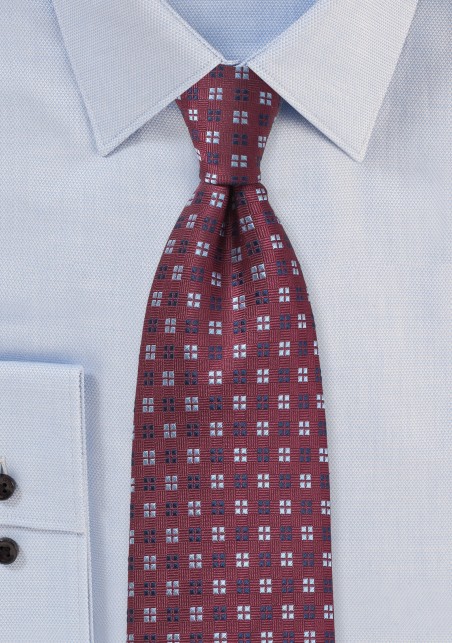 Silk Tie in Tawny Port Color