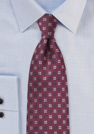 Silk Tie in Tawny Port Color
