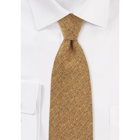Harvest Gold Textured Necktie