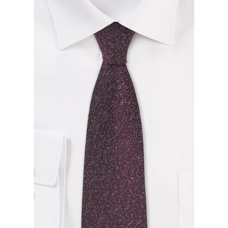 Skinny Designer Tie in Port Red