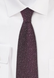 Skinny Designer Tie in Port Red