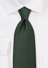 Solid Silk Tie in Hunter Green
