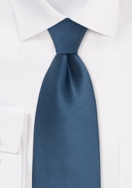 Solid Blue Ties - Necktie in Steel-Blue