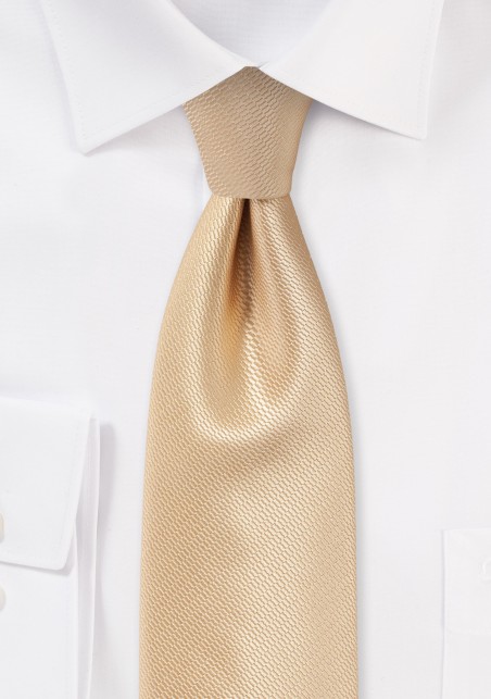 Golden Champagne Mens Necktie