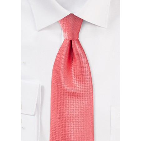 Elegant Wedding Tie in Coral Reef