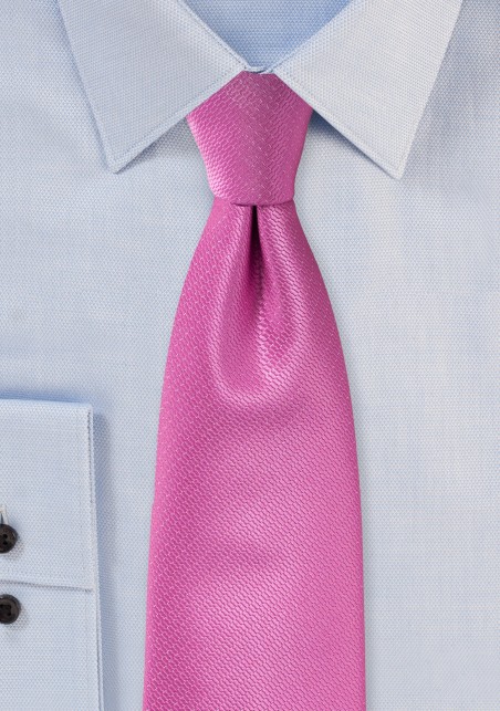 Begonia Pink Wedding Tie