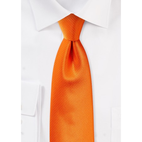 Tangerine Hued Mens Tie