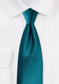 Textured Tie in Tealness