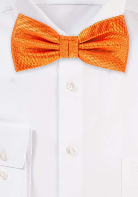 Dressy Mens Bow Tie in Tangerine