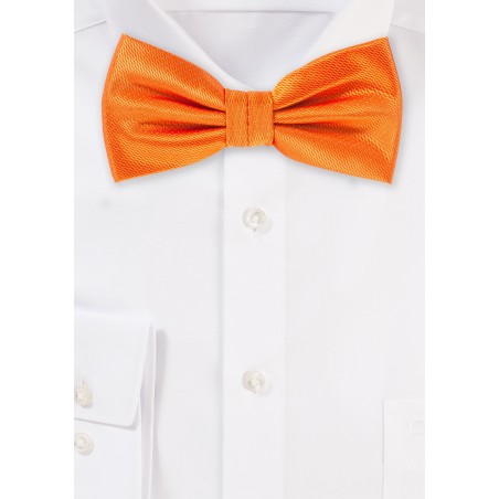 Dressy Mens Bow Tie in Tangerine