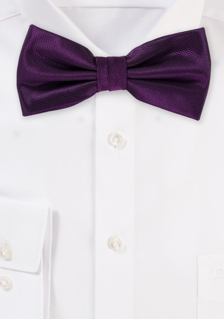 Wedding Bow Tie in Italian Plum