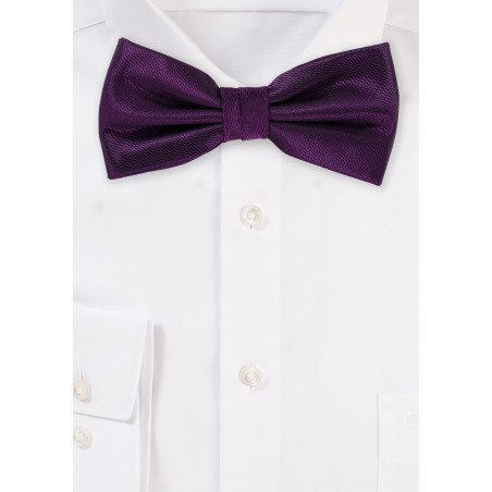 Wedding Bow Tie in Italian Plum