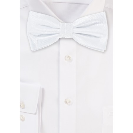 Formal Bright White Bow Tie
