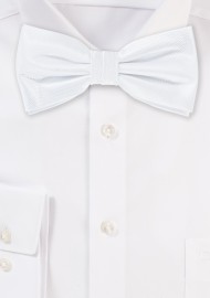 Formal Bright White Bow Tie