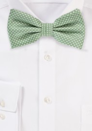 Sage Green Colored Bow Tie