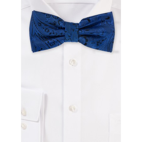 Elegant Royal Paisley Bow Tie