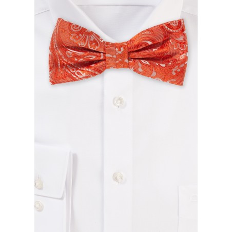 Tiger Lilly Orange Bow Tie
