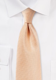 Herringbone Tie in Peach Apricot