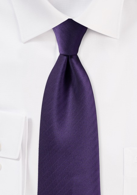 Herringbone Tie in Regency Purple
