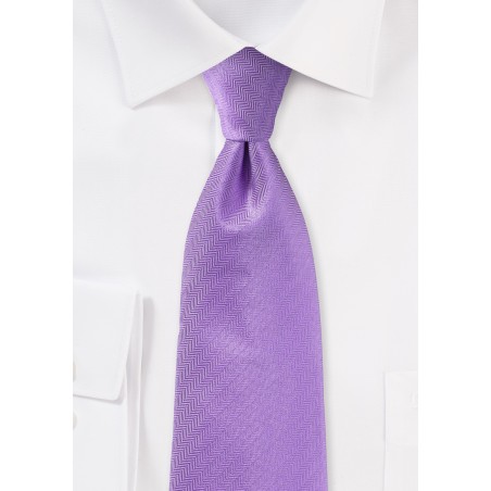 Herringbone Tie in Violet