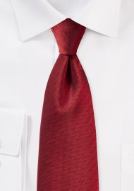 Herringbone Tie in Cherry Red