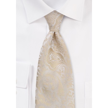Classic Champagne Wedding Tie