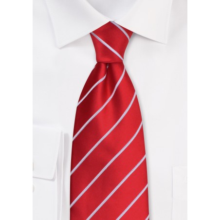 Bright Red Ties - Bright red men's necktie