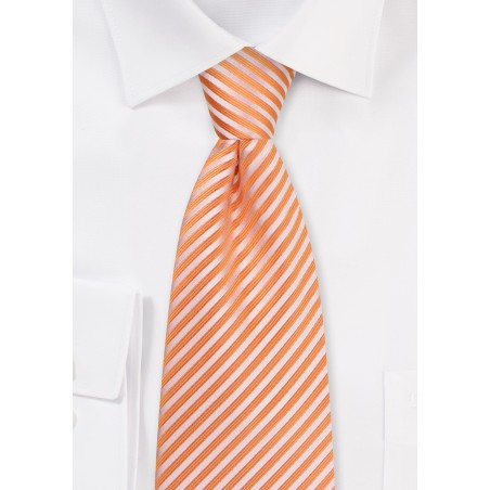 Kids Tie in Tangerine-Orange